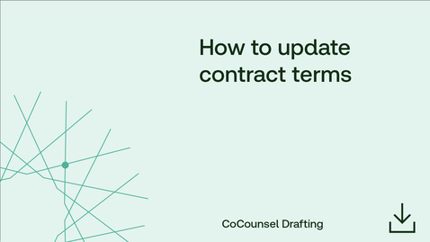 Thumbnail for How to update contract terms