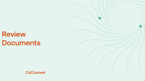 Thumbnail for CoCounsel Review Documents