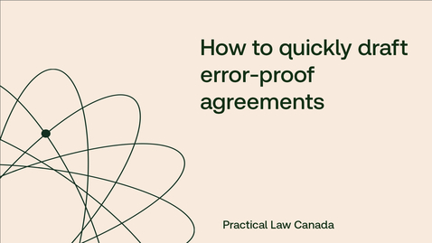 Thumbnail for How to quickly draft error-proof agreements