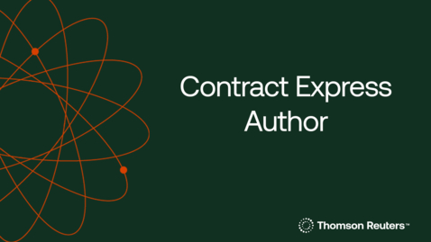 Thumbnail for Contract Express Author Overview