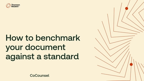 Thumbnail for How to benchmark against a standard document