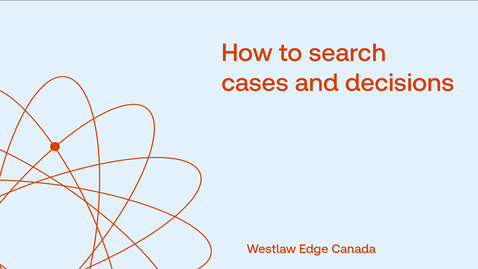 Thumbnail for How to search cases and decisions