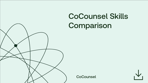 Thumbnail for CoCounsel Skills Comparison