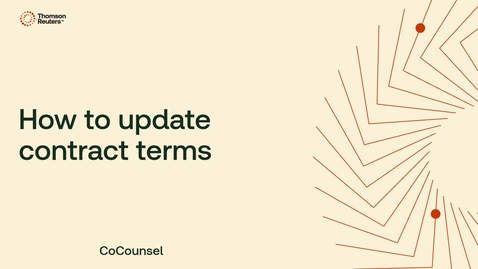 Thumbnail for How to update contract terms