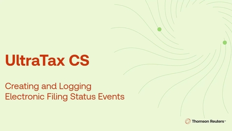 Thumbnail for Creating and logging electronic filing status events