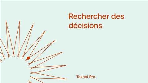Thumbnail for Rechercher des décisions