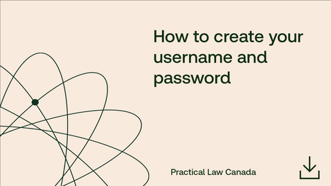 Thumbnail for How to create your username and password