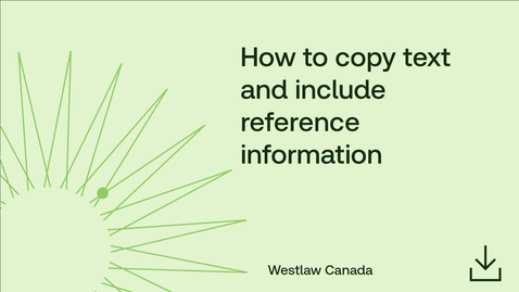 Thumbnail for How to copy text and include reference information