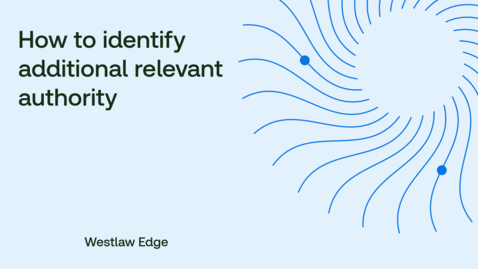Thumbnail for How to identify additional relevant authority