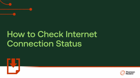 Thumbnail for How to check Internet connection status