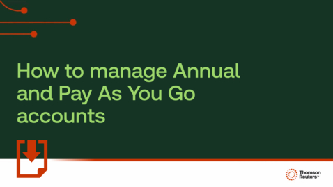 Thumbnail for How to manage Annual and Pay As You Go accounts