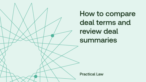 Thumbnail for How to compare deal terms and review deal summaries