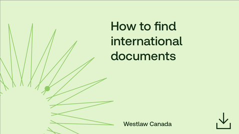Thumbnail for How to find international documents
