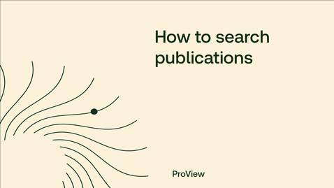 Thumbnail for How to search publications
