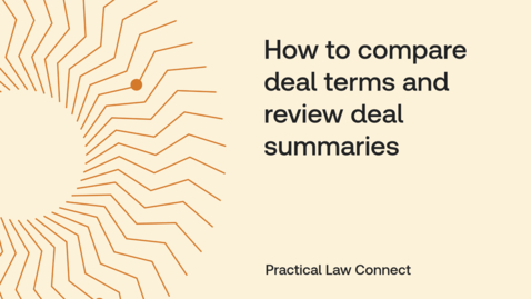 Thumbnail for How to compare deal terms and review deal summaries