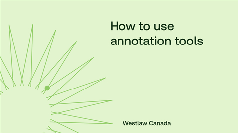 Thumbnail for How to use annotation tools