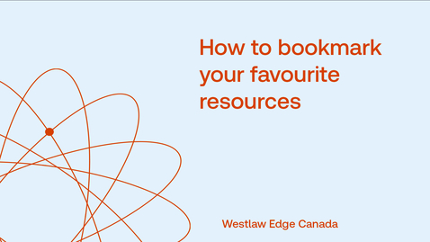 Thumbnail for How to bookmark your favourite resources