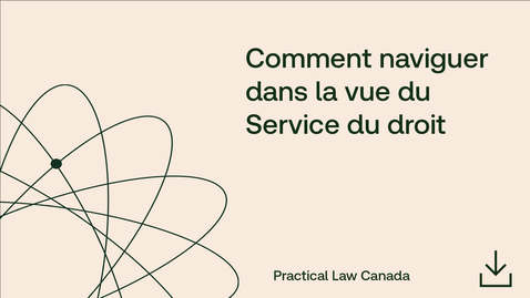 Thumbnail for Comment naviguer dans la vue du Service du droit