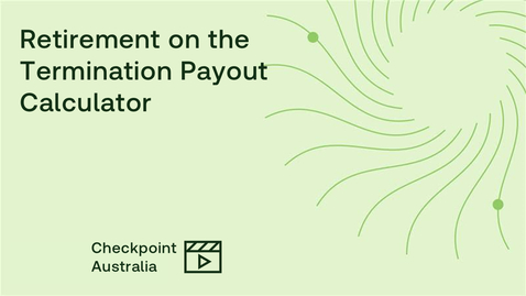 Thumbnail for Retirement on Termination Payout Calculator