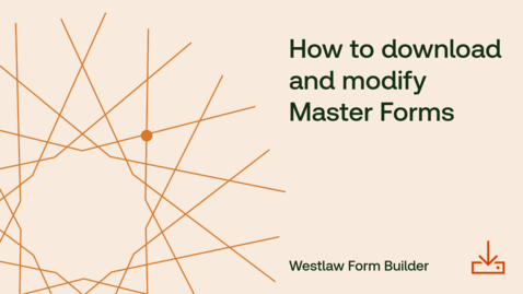 Thumbnail for How to download and modify Master Forms