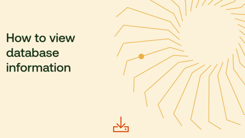 Thumbnail for How to view database information