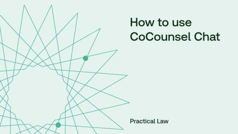 Thumbnail for How to use CoCounsel Chat
