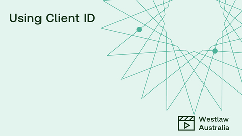 Thumbnail for Using Client ID