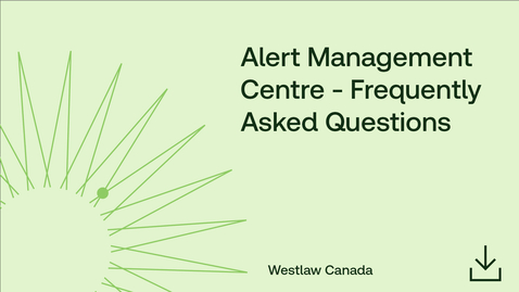 Thumbnail for Alert Management Centre - FAQs