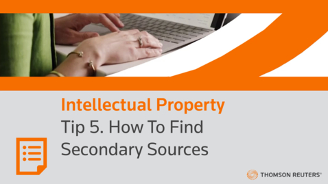 Thumbnail for Tip 5. How To Find Secondary Sources