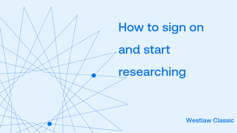 Thumbnail for How to sign on and start researching