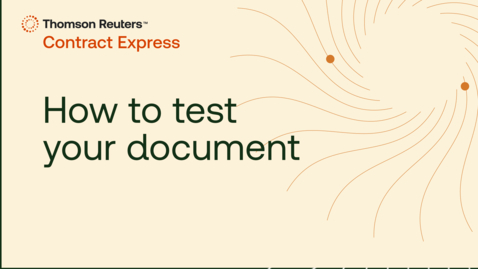 Thumbnail for How to test your document