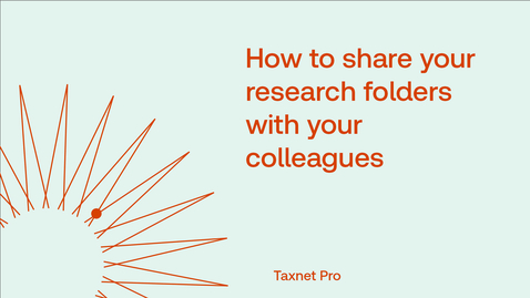 Thumbnail for How to share your research folders with your colleagues