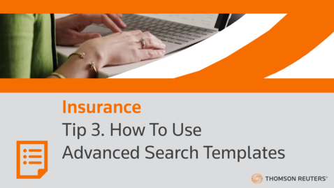 Thumbnail for Tip 3. How To Use Advanced Search Templates