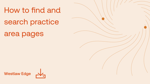 Thumbnail for How to find and search practice area pages