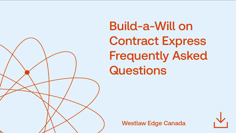 Thumbnail for Build-a-Will on Contract Express - Frequently Asked Questions