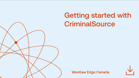 Thumbnail for Getting started with CriminalSource