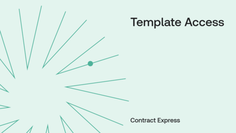 Thumbnail for Template Access
