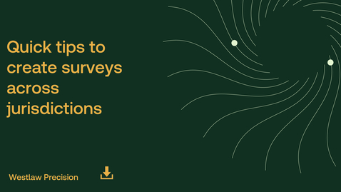 Thumbnail for Quick tips to create surveys across jurisdictions