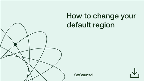 Thumbnail for How to change your default region