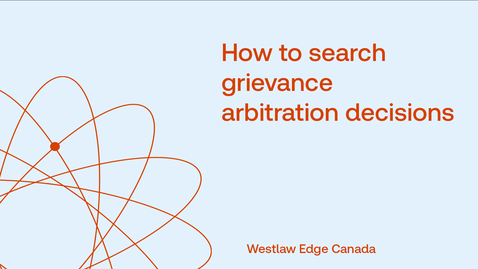 Thumbnail for How to search grievance arbitration decisions