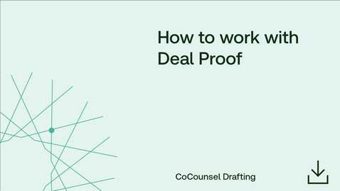 Thumbnail for How to work with Deal Proof