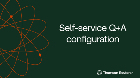 Thumbnail for Self-service Q+A configuration