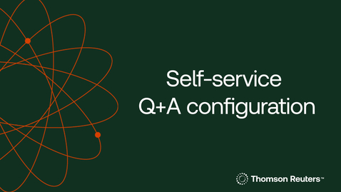 Thumbnail for Self-service Q+A configuration