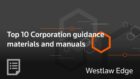 Thumbnail for Top 10 Corporation guidance materials and manuals
