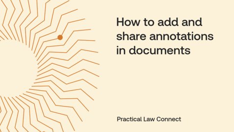 Thumbnail for How to add and share annotations in documents