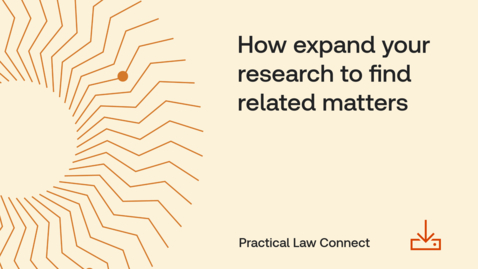 Thumbnail for How to expand your research to find related matters