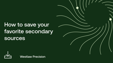 Thumbnail for How to save your favorite secondary sources