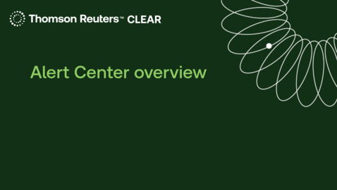 Thumbnail for Alert Center Overview