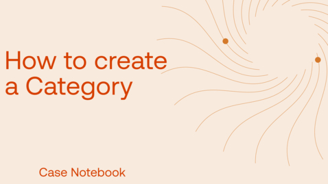 Thumbnail for How to create a Category