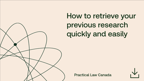 Thumbnail for How to retrieve your previous research quickly and easily